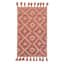 Muted Clay Handwoven Hi-Lo Diamond Accent Rug, 27x45