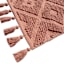 Muted Clay Handwoven Hi-Lo Diamond Accent Rug, 27x45