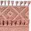 Muted Clay Handwoven Hi-Lo Diamond Accent Rug, 27x45