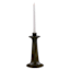 Olive Green Ceramic Taper Candle Holder, 10.5"