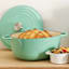 REAL SIMPLE Green Enameled Cast Iron Dutch Oven, 5qt