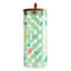 REAL SIMPLE Green Check Print Glass Canister with Acacia Lid, 45oz