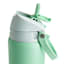 REAL SIMPLE Green Stainless Steel Dual Flip Straw Lid Water Bottle, 32oz