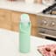 REAL SIMPLE Green Stainless Steel Dual Flip Straw Lid Water Bottle, 32oz