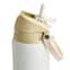 REAL SIMPLE White Stainless Steel Dual Flip Straw Lid Water Bottle, 32oz