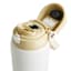 REAL SIMPLE White Stainless Steel Dual Flip Straw Lid Water Bottle, 32oz