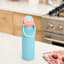 REAL SIMPLE Blue Stainless Steel Dual Flip Straw Lid Water Bottle, 32oz