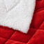 Red Sherpa Comforter, King