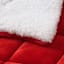 Red Sherpa Comforter, King