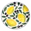 Segura Olive Hand Painted Salad Plate, 8in