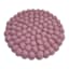 Pink Round Felt Pom Pom Trivet, 8"