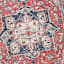 (D473) Fenix Red Medallion Area Rug, 9x12