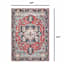 (D473) Fenix Red Medallion Area Rug, 9x12