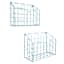 REAL SIMPLE Set of 2 Metal Wall Basket, Blue