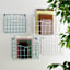 REAL SIMPLE Set of 2 Metal Wall Basket, Blue