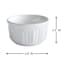 REAL SIMPLE White Ceramic Ramekin, 8oz