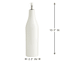 REAL SIMPLE White Ceramic Oil Bottle, 13oz
