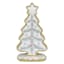 Mrs. Claus' Bakery White Gingerbread Tree, 12"