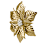 Gold Metal Poinsettia Wall Decor, 18"