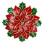 Metal Poinsettia Wall Decor, 24"
