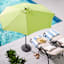 Grass Green Crank & Tilt Round Patio Umbrella, 7.5'