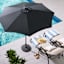 Black Crank & Tilt Round Patio Umbrella, 7.5'