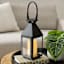 Black Metal Lantern, 13"