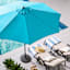 Turquoise Crank & Tilt Round Patio Umbrella, 9'