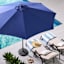 Navy Blue Crank & Tilt Round Patio Umbrella, 9'