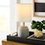 Grey Concrete Mini Table Lamp with Shade, 12"
