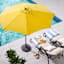 Yellow Crank & Tilt Round Patio Umbrella, 7.5'