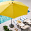 Yellow Crank & Tilt Round Patio Umbrella, 9'