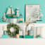 Found & Fable LED Teal Lantern, 12"