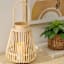 Natural LED Rattan Lantern, 7x9