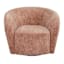 Chloe Swivel Accent Chair, Terracotta