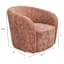 Chloe Swivel Accent Chair, Terracotta