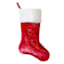 Shiny Red Velvet Stocking, 19"