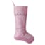 Pink Glittered Stocking, 21"