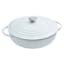 REAL SIMPLE White Enameled Cast Iron Braiser, 5qt