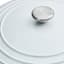 REAL SIMPLE White Enameled Cast Iron Braiser, 5qt