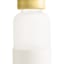 REAL SIMPLE White Glass Silicone Sleeve Bottle with Ring Top Carrier, 18oz