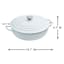 REAL SIMPLE White Enameled Cast Iron Braiser, 5qt