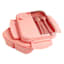REAL SIMPLE Pink Bento Box with Utensils & Sauce Container, 44oz