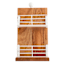 REAL SIMPLE Acacia Wood Paper Towel Holder with White Racks, 12.5"