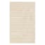 Canyon Ivory Striped Faux Fur Area Rug, 4x6