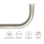 7/8" Pewter Room Darkening French Curtain Rod, 34-112"