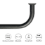 7/8" Black Room Darkening French Curtain Rod, 34-112"