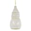 Homespun Natural Ceramic Santa Ornament, 4"