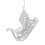 Arctic Wonderland Scrolled Sleigh Ornament, 4"