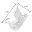 Arctic Wonderland Scrolled Sleigh Ornament, 4"